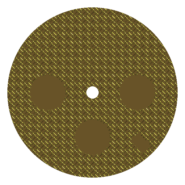 Gold guilloché chronograph dial with three sub-dials and a date window.